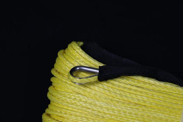 シンセティックロープ イエロー 4.0mm ｘ 100ｍ 1020kg