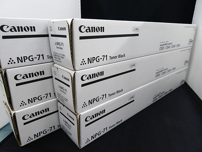 キャノン 純正トナー NPG-71 ブラック 6本セット 新品未開封品 NPG-71