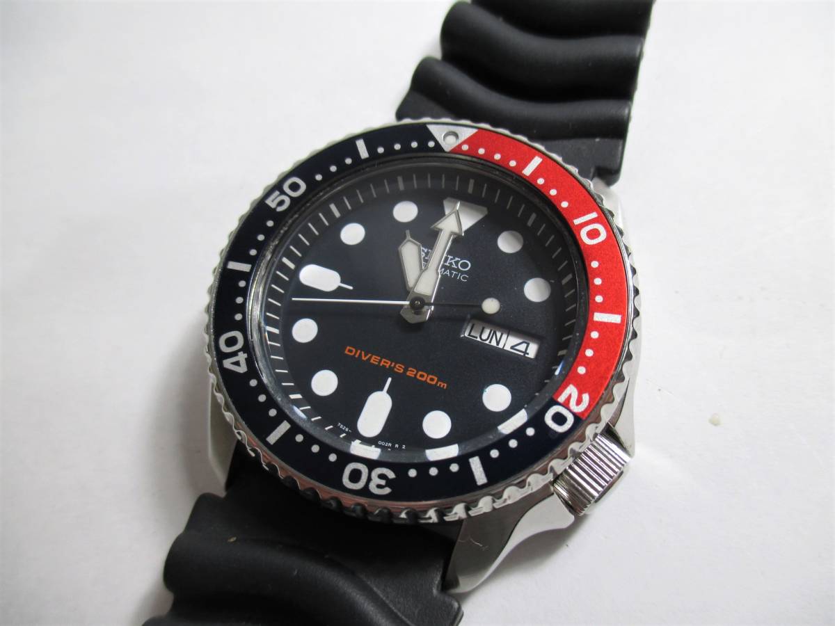 セイコー ダイバーズ 7S26-0020 SEIKO ブラックボーイ 時計 1円〜 美 