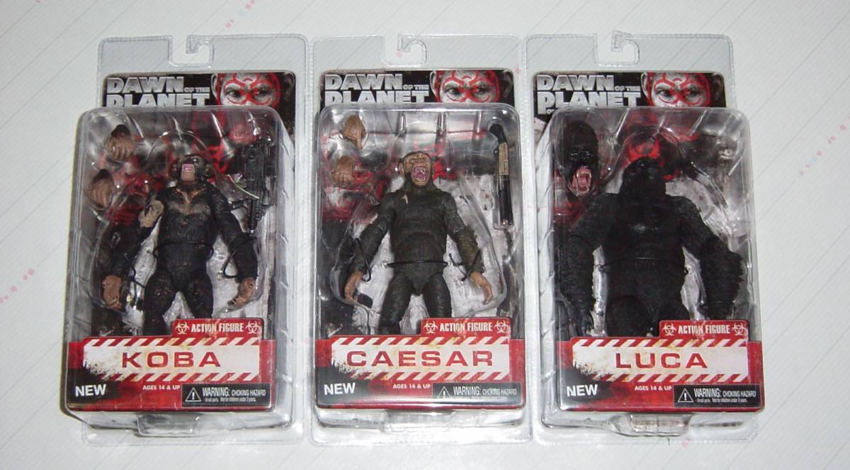 NECA 猿の惑星 新世紀 シリーズ2 シーザー コバ ルカ 3種セット ネカ