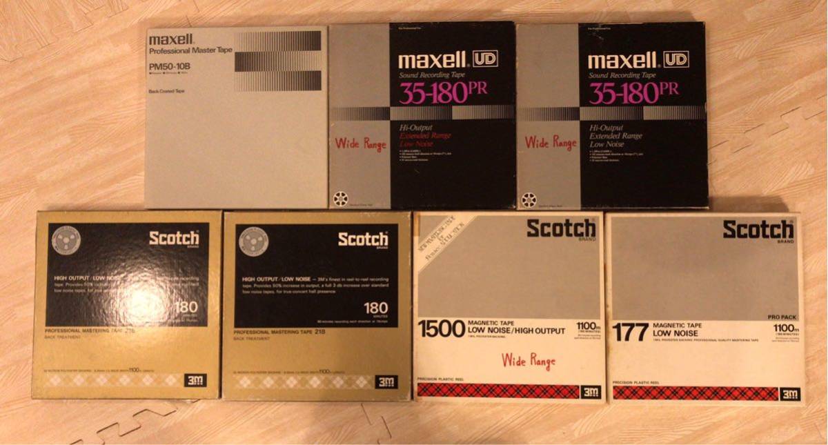 7本まとめ】オープンリールテープ maxell、Scotch プラスチックリール