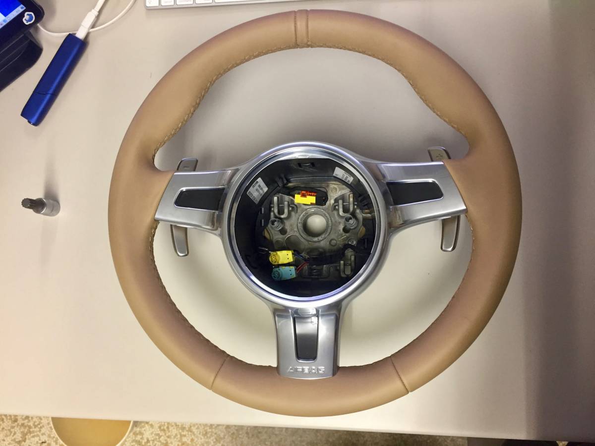 スポーツデザインステアリング PORSCHE 美品 純正 パドル ポルシェ 