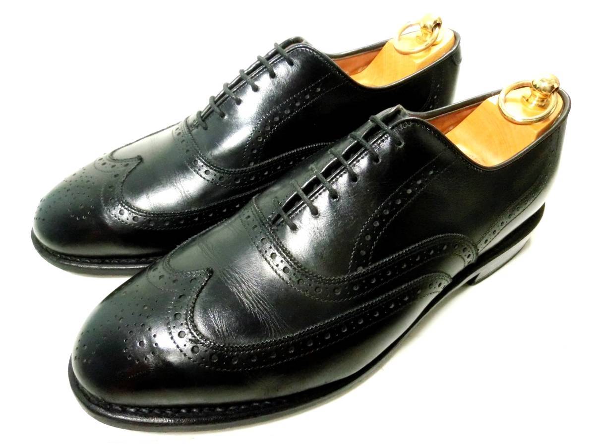 アメリカ歴代大統領 着】アレンエドモンズ 革靴 9.5D 27cm 黒 ブラック