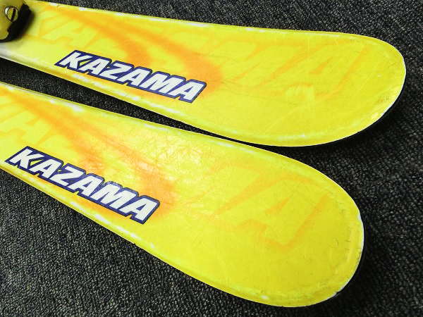 KAZAMA ブーツ ストック セット スキー 中古KAZAMA 子供用スキー板