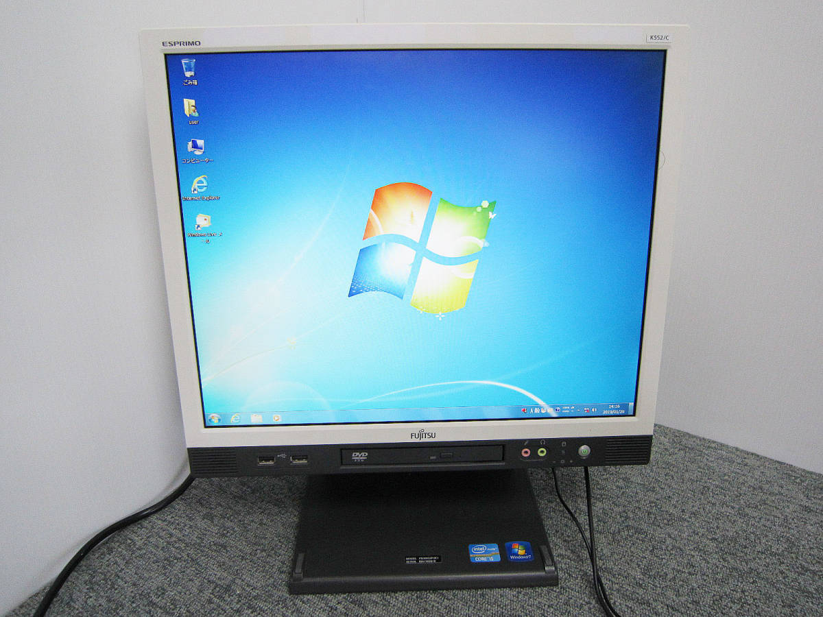 Windows7 Pro 一体型PC!! 富士通 ESPRIMO K552/D Core i5 2520M/2.5Ghz