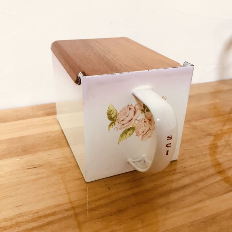 イマン プリンセスローズ ボックス缶 ホーロー enamel antique イマン