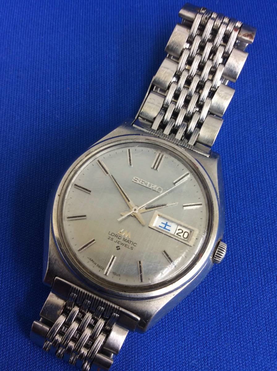 1円スタート】 可動 セイコー SEIKO ロードマチック LM 5606-7010 SS 3