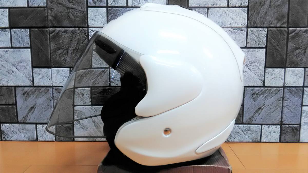 アライ Arai SZ-Ram4 アライ SZ RamⅣ アライ SZ ラム ジェット ヘルメット グラスホワイト Mサイズ 元箱付 綺麗な商品 現行モデル 売切り