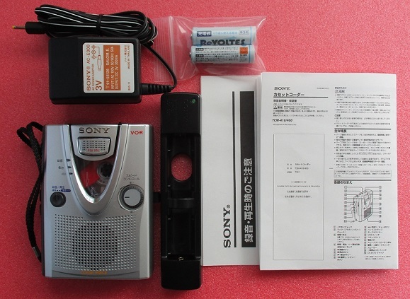 SONY カセットコーダー TCM-410 TCM-400 ☆整備品・動作良好