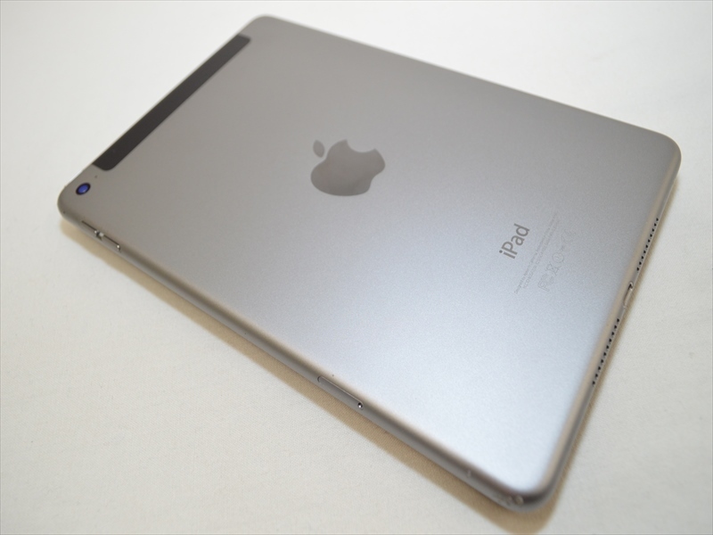 画面割れ au iPad mini 4 Wi-Fi+Cellular 16GB スペースグレー MK6Y2J/A 判定〇 14534