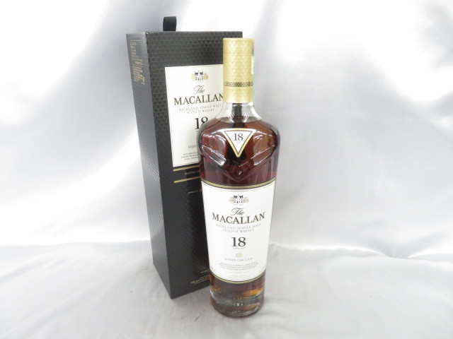 未開栓】The MACALLAN ザ・マッカラン 18年 2018 ウイスキー 700ml 43