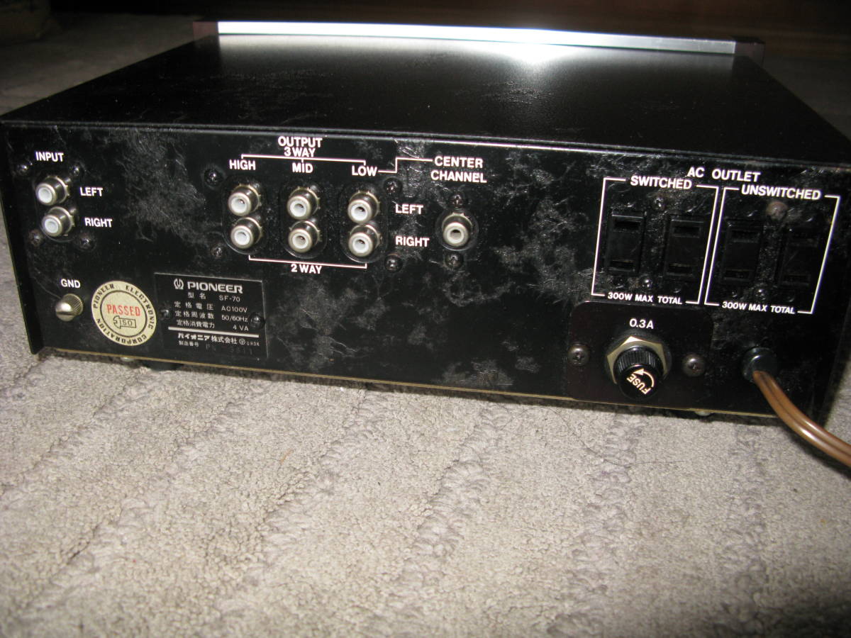パイオニア Pioneer クロスオーバー チャンネルデバイダー SF－70 