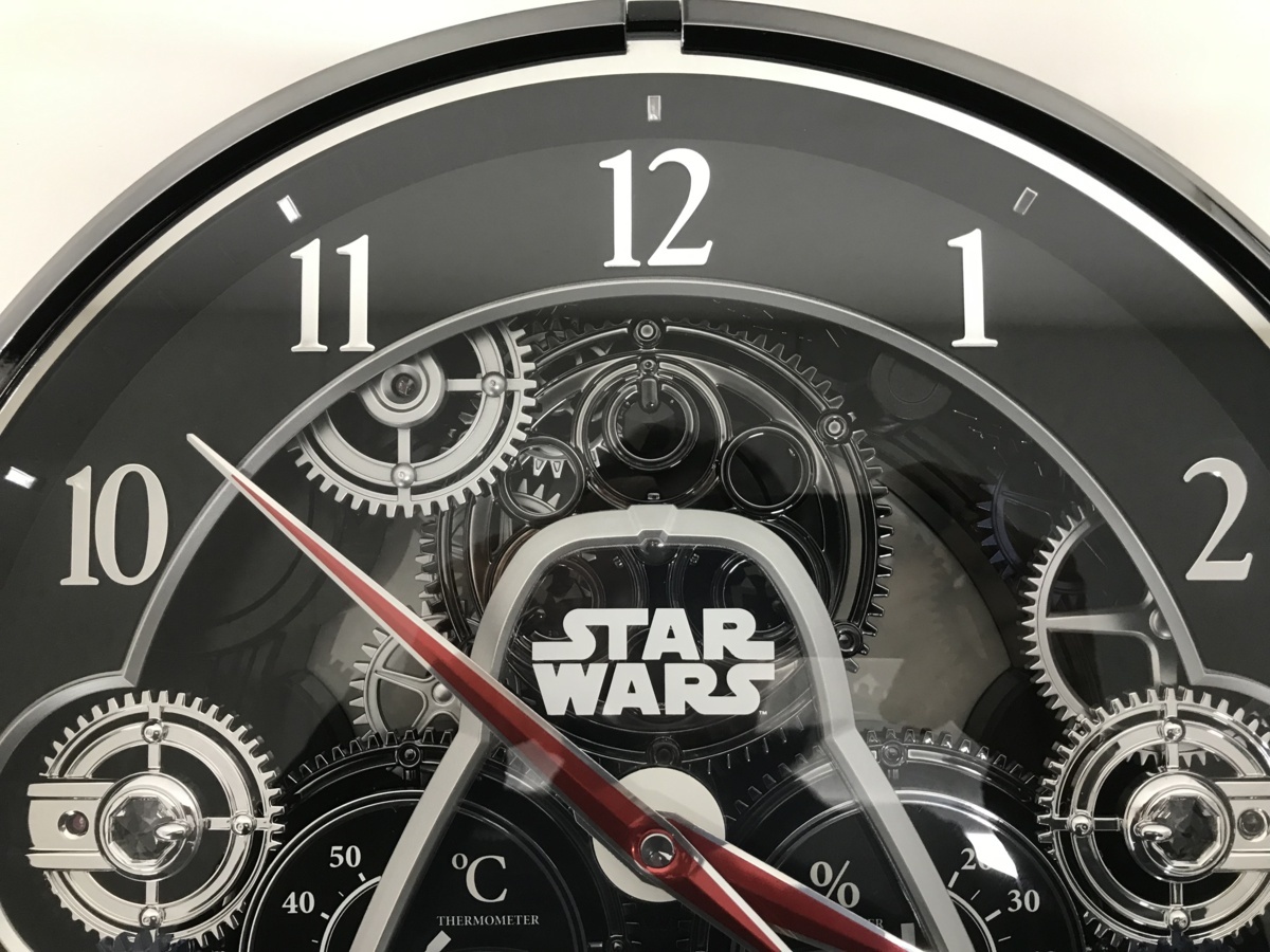 スターウォーズ 4MN533MC からくり時計 スワロフスキー 掛時計 