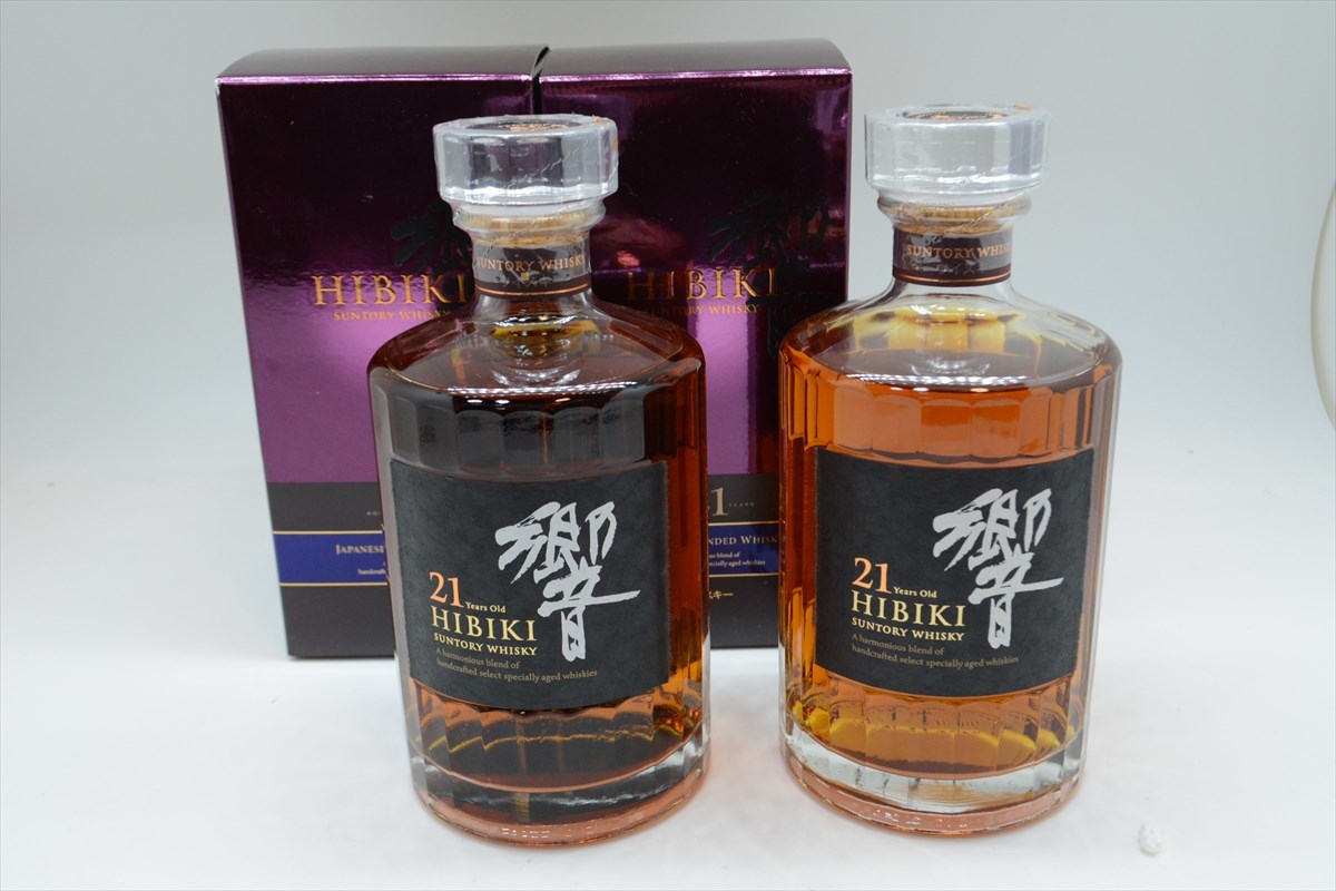 税無 サントリー ウイスキー 響21年 700ml 43％ 箱付 2本 セット 