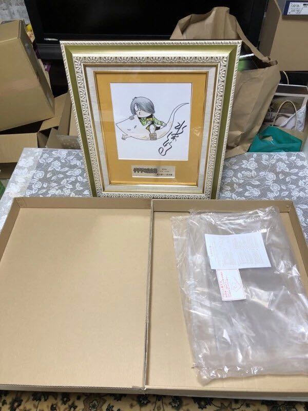 ゲゲゲの鬼太郎◇水木しげる◇直筆サインフルカラー色紙◇鬼太郎・一反