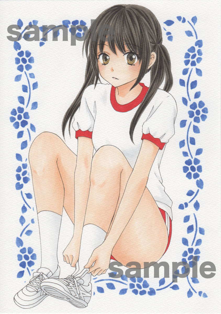 手描きイラスト オリジナル B5 ジャージ ブルマ 女の子 女子 半袖 体操着 手描きイラスト 売買されたオークション情報 Yahooの商品情報をアーカイブ公開 オークファン Aucfan Com