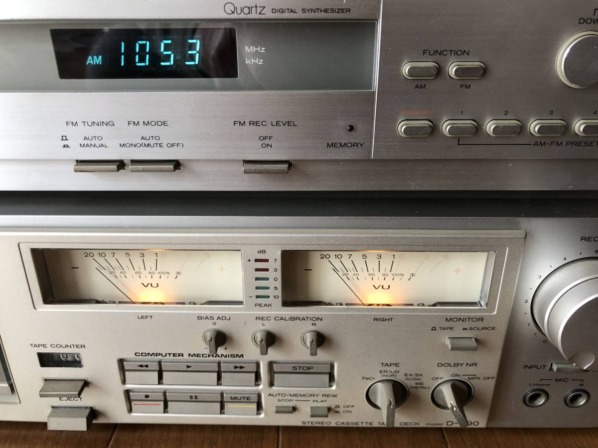 ESH010 日立 Lo-D Lo-DステレオカセットデッキD-E90チューナーFT-RM8