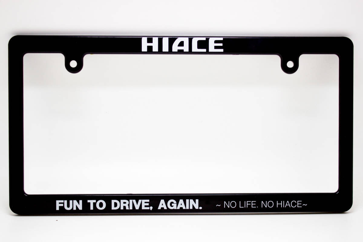 ハイエース フレーム 黒の通販 ナンバー HIACE ナンバープレート（車 