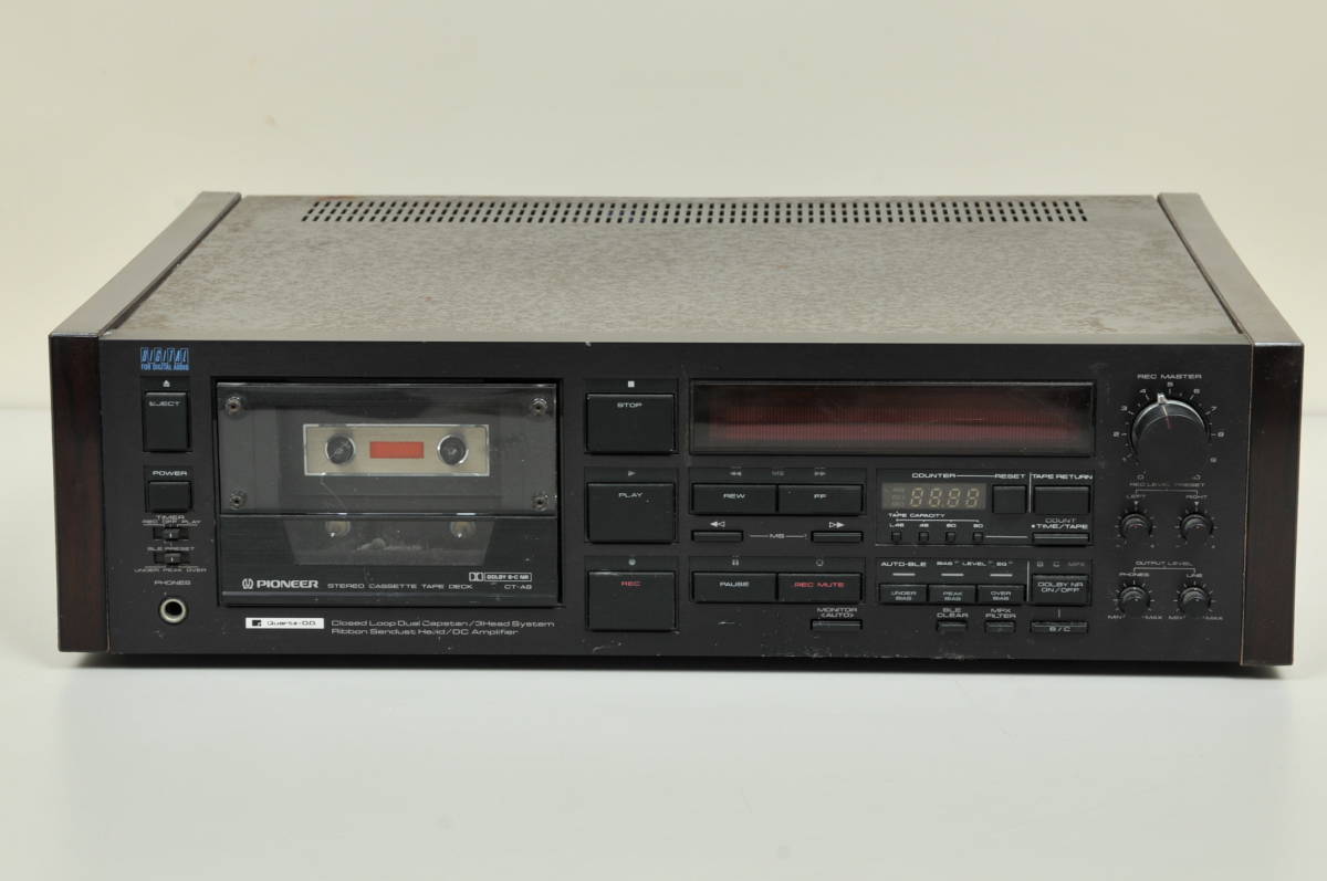 カセットデッキ【PIONEER】パイオニア／CT-A9／ジャンク品 Q09606発送