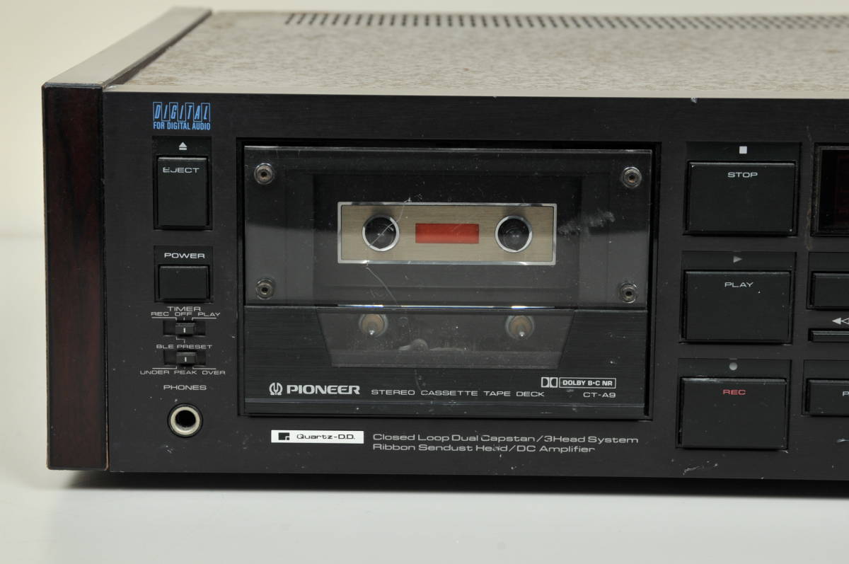 カセットデッキ【PIONEER】パイオニア／CT-A9／ジャンク品 Q09606発送