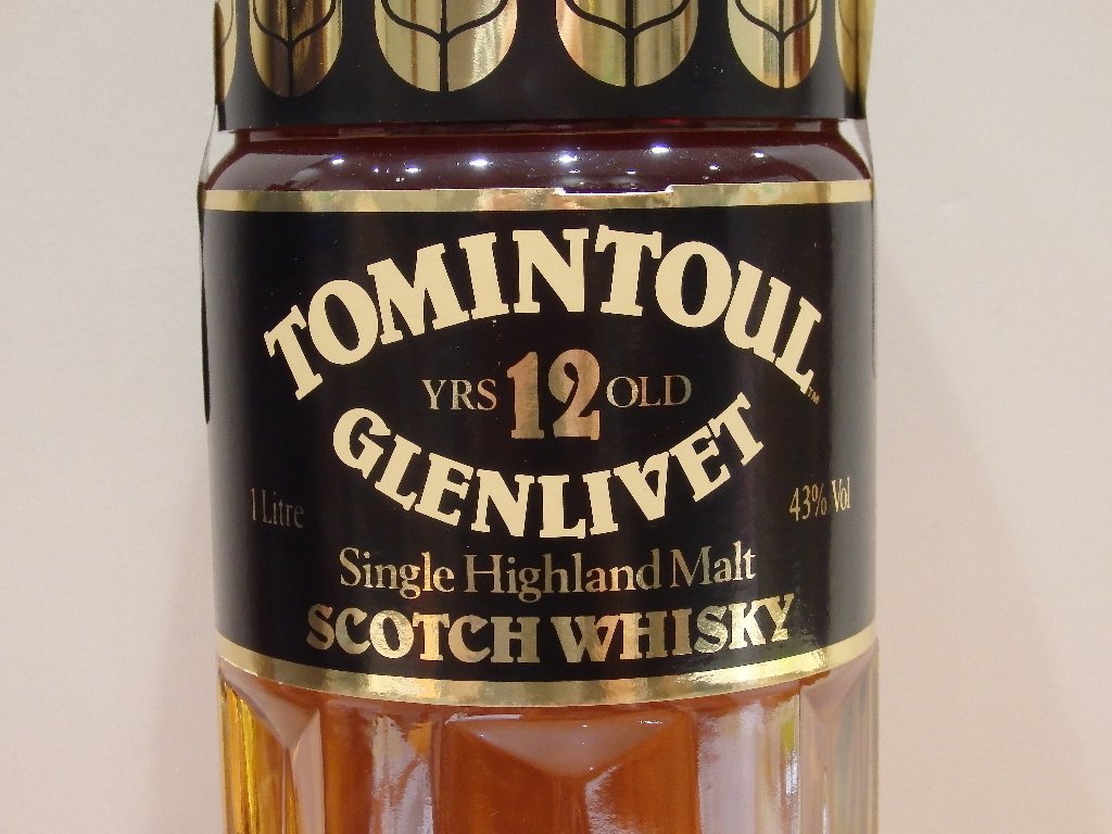 ウイスキー トミントール グレンリベット 12年 1000ml 43% 重量番号:2