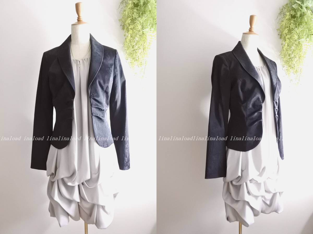 ロッキーモンロー ロートレアモン　BLACK*大人のとろみサテン　ドレープタック　ワンピース　淡いグレイッシュピンク　バルーンデザイン Rocky Monroe イージーワイドパンツ 1タック