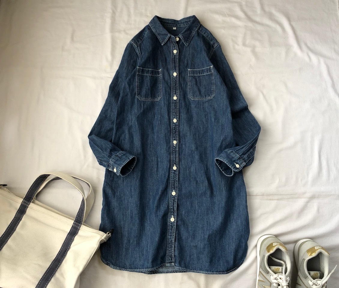 無印良品 Muji デニムシャツワンピース 女性用 売買されたオークション情報 Yahooの商品情報をアーカイブ公開 オークファン Aucfan Com