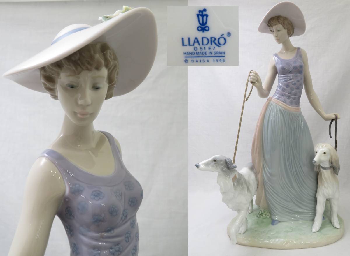 LLADRO/リヤドロ/5802/優雅な散歩のひととき/陶器/置物 [K LLADRO/リヤドロ/5802/優雅な散歩のひととき/陶器/置物 [K