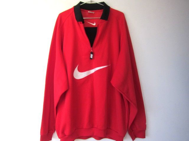 Nike ビッグスウォッシュプルオーバー XL 90年代ナイキNIKEビッグスウォッシュ ジッププルオーバー ジャージ素材