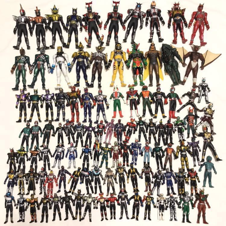 仮面ライダー 等　ソフビ 大量100点 以上まとめ売り フィギュア 仮面ライダー ソフビ フィギュア 100体以上 大量 セット まとめ売り