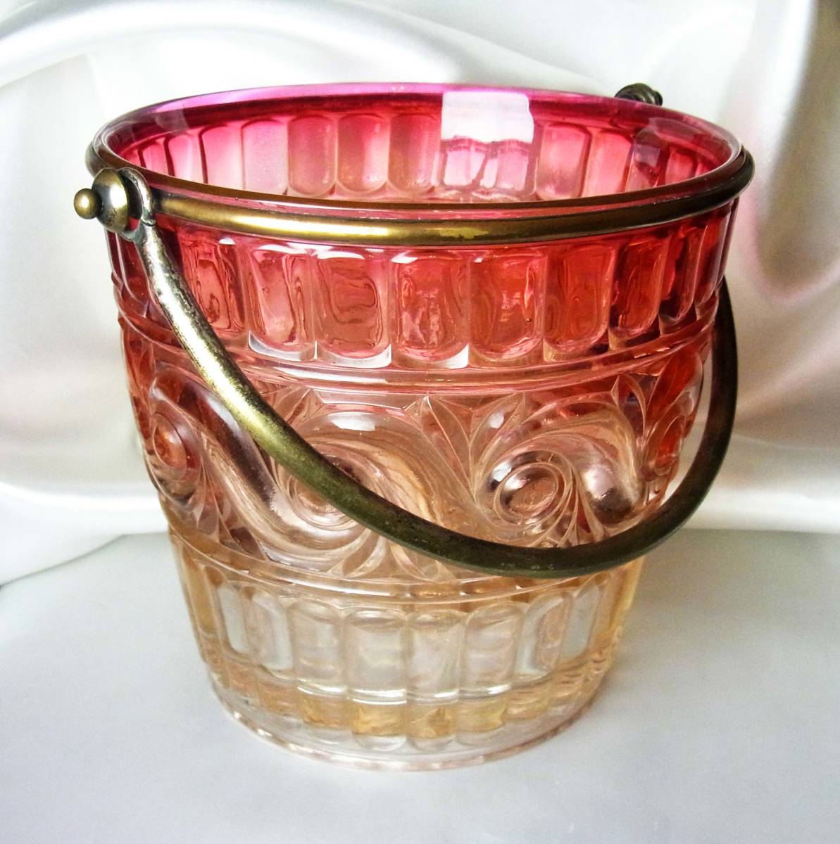 稀少 オールドバカラ OLD 氷入れ 葡萄のアイスペール BACCARAT