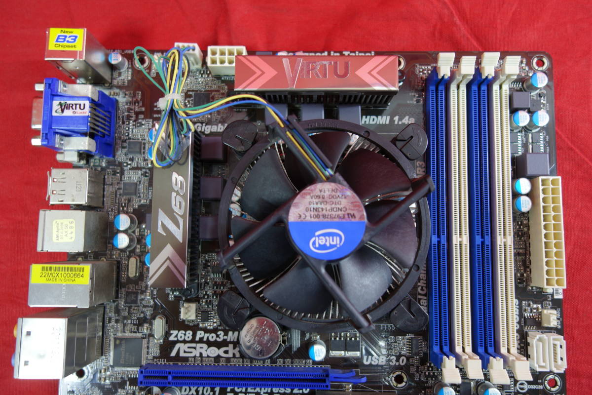 限定値下げ！　ASRock　Z68 Pro3-M （マザーボード）　【中古】　Intel Z68　(LGA 1155)　HDMI　【通電7日間保証】