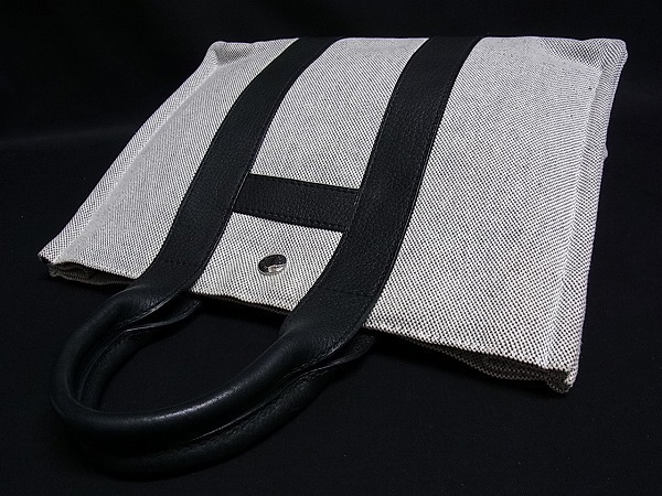 1円 □極美品□ HERMES エルメス サックアーネPM トワルアッシュ 
