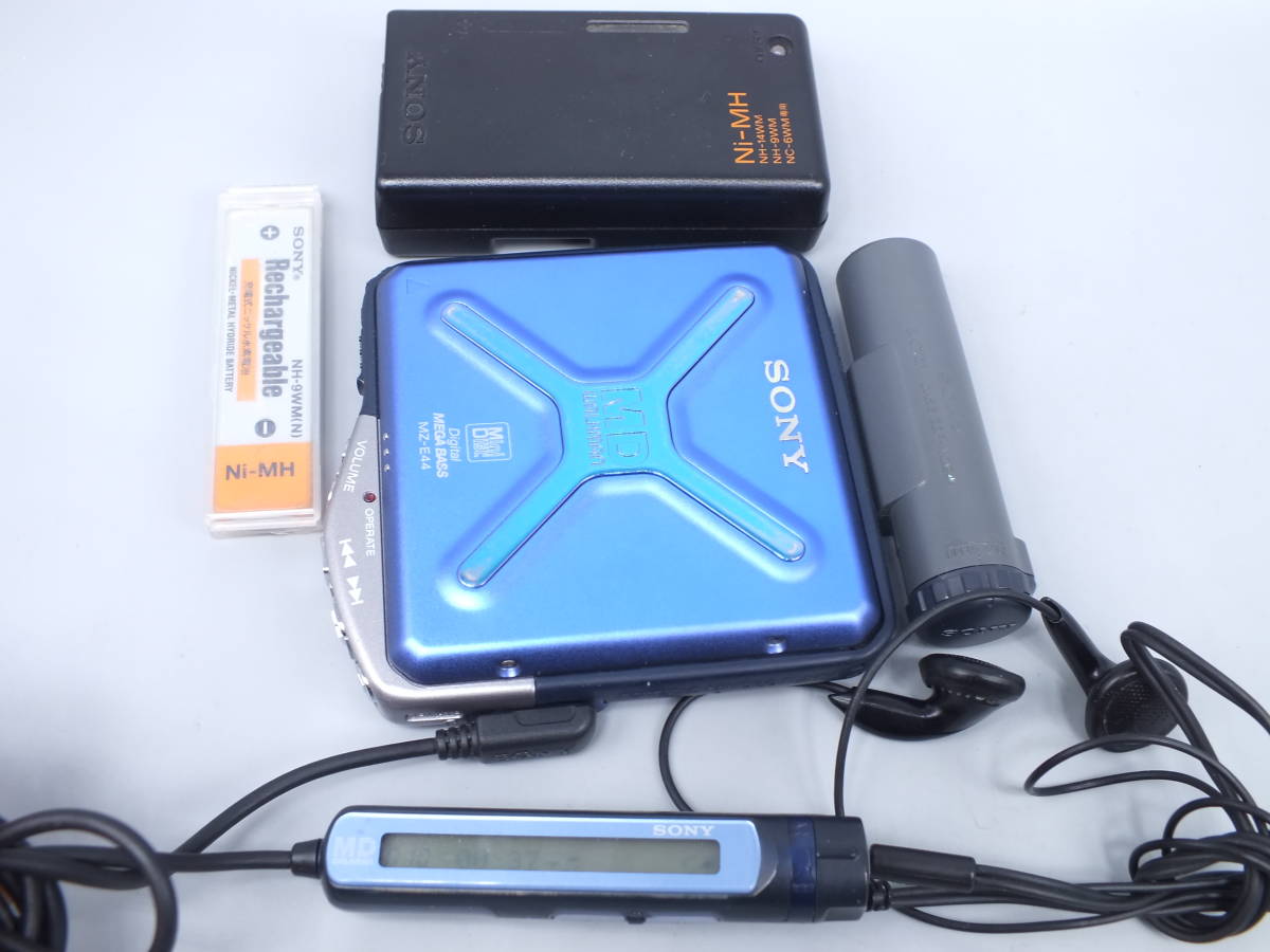 完動品 SONY MZ-E44 ガム電池再生確認済 リモコン付 MDプレーヤー ソニー SONY MZ-E44 MDウォークマン MD ミニディスプレイヤー WALKMAN