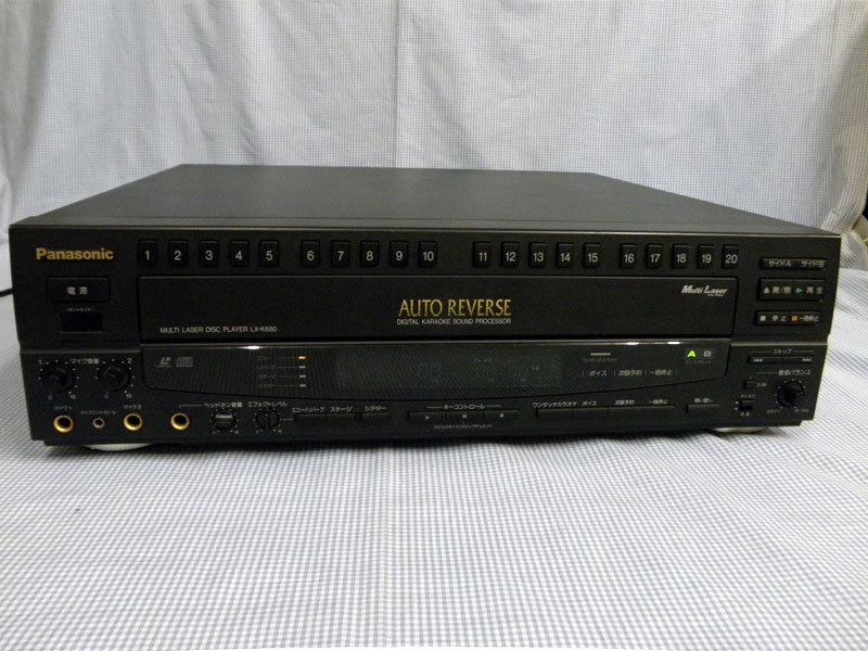 実動品】 LD&CD再生OK Panasonic LX-K680 LDプレーヤー レーザー
