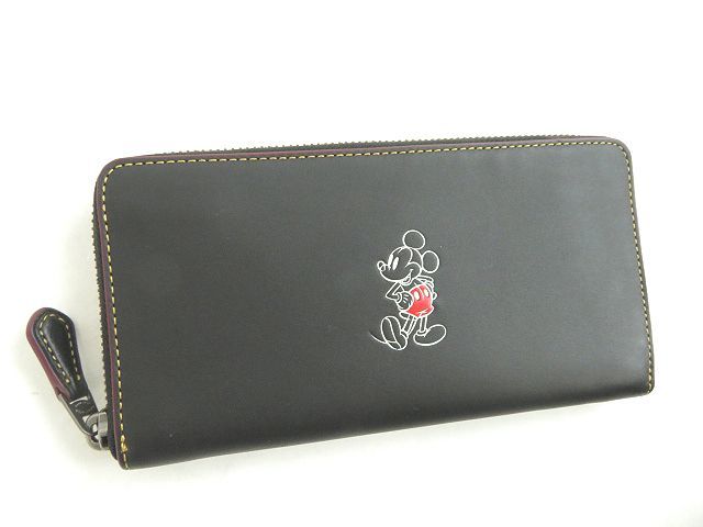 ミッキーマウス 長財布 コーチ コラボ COACH コーチ×ディズニー