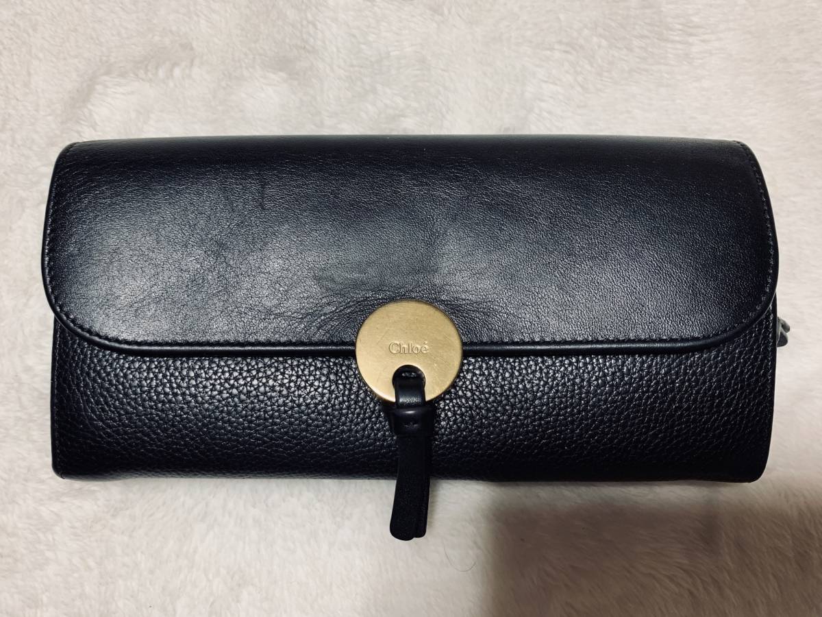 Chloe long wallet indy クロエ長財布インディ黒ウォレット