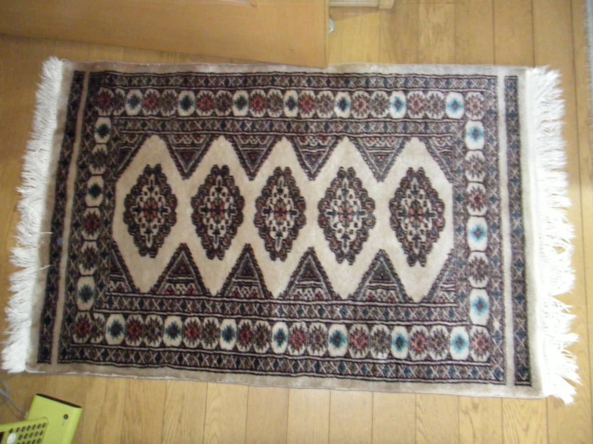 USED USA古着 メキシカンラグ 正方形 緑 ネイティブ柄 vintage 楽天