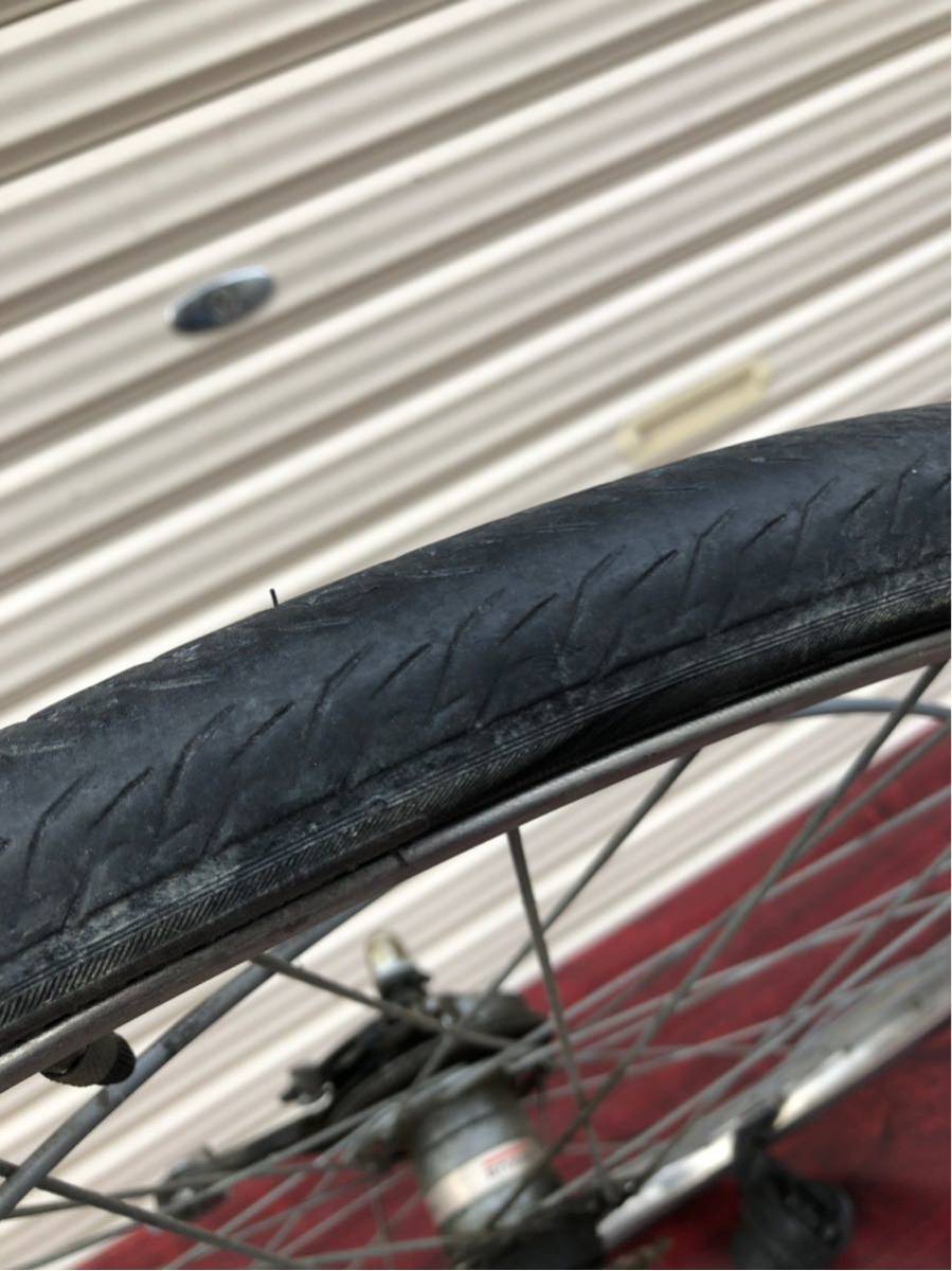 ⑨ ヤマハ パス YAMAHA PAS 26インチ 電動アシスト自転車 X231 用後輪 ステンレスホイール タイヤ付き