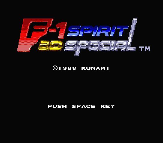 期間限定出品　MSX2+ 2DD F-1スピリット3Dスペシャル 即決 ◇ MSX2+ F1スピリット 3Dスペシャル コナミ 3.5FD-2DD
