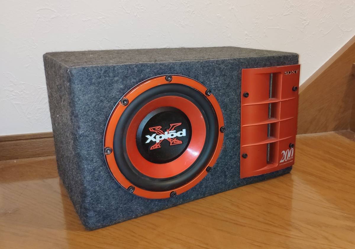 Xplod XS-AW200X ソニー SONY20cmボックス型サブウーファー SONY20cm