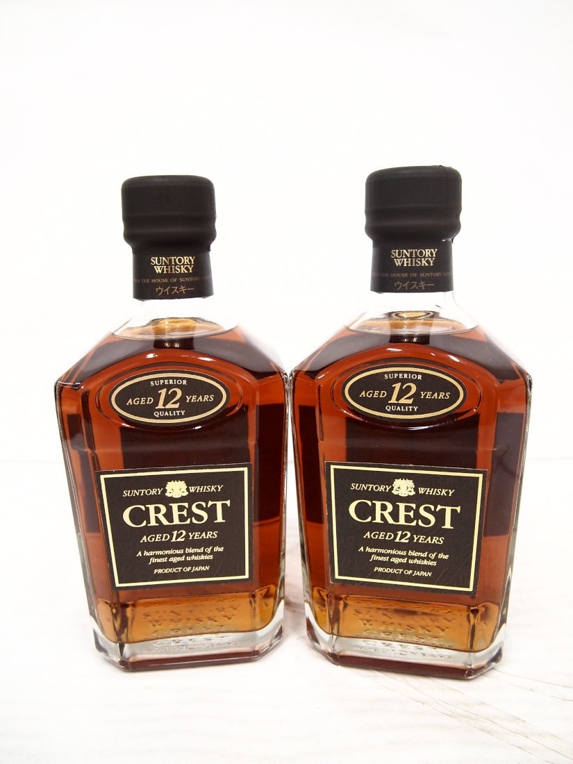 SUNTORY CREST サントリー クレスト 12年 2本セット ウイスキー 古酒