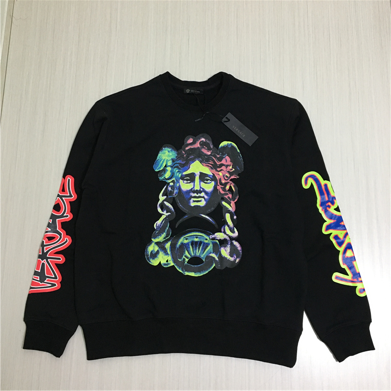 ヴェルサーチVERSACE パーカー ジャケット メデューサプリント BLACK 