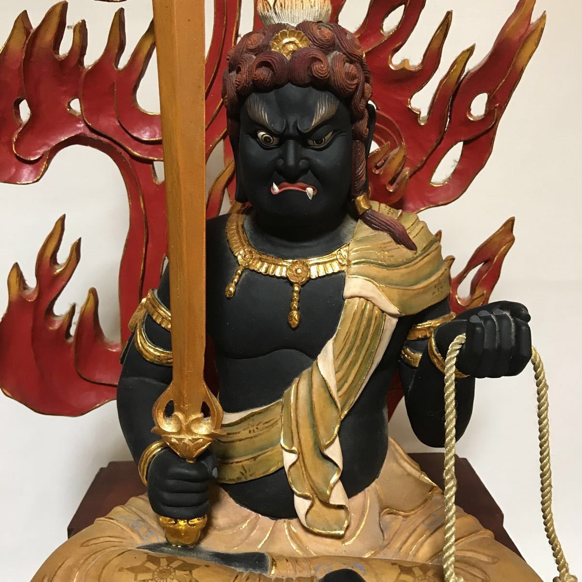 不動明王　陶器　手捻り一品物 不動明王 【公式通販】