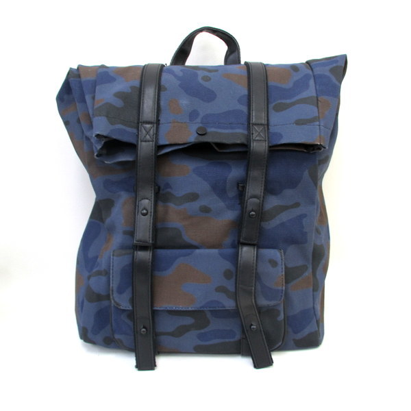 新品，高品質 ●3.1 Phillip Lim バックパック リュック カバン バッグ カモフラ 迷彩 柄 メンズ ブルー 3.1 フィリップ リム 鞄 F1-M13031