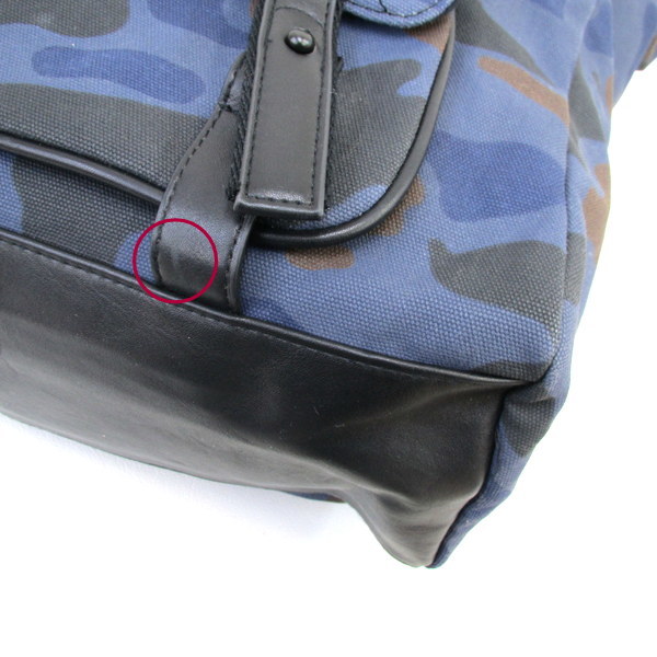 新品，高品質 ●3.1 Phillip Lim バックパック リュック カバン バッグ カモフラ 迷彩 柄 メンズ ブルー 3.1 フィリップ リム 鞄 F1-M13031