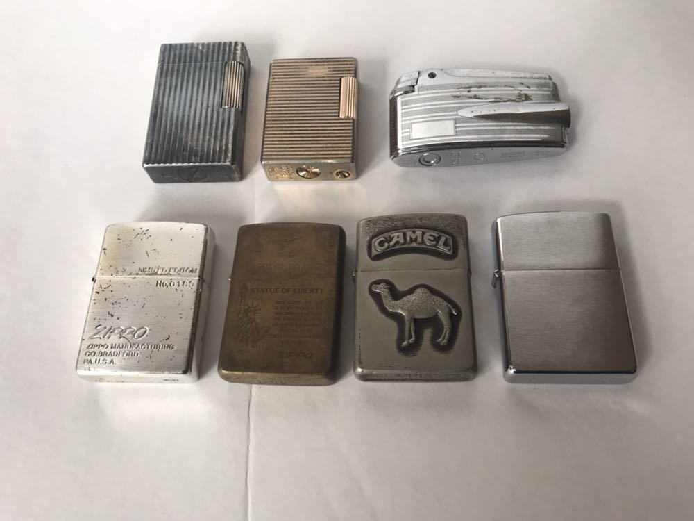 S.T. Dupontデュポン ZIPPO など-ライタ－7点セット