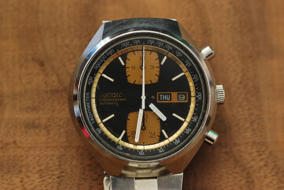 セイコー SEIKO クロノグラフ 6138－8030 自動巻 角目 