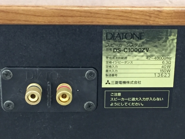 中古 DIATONE ダイヤトーン DS-C1000ZV センター スピーカー 2ウェイ