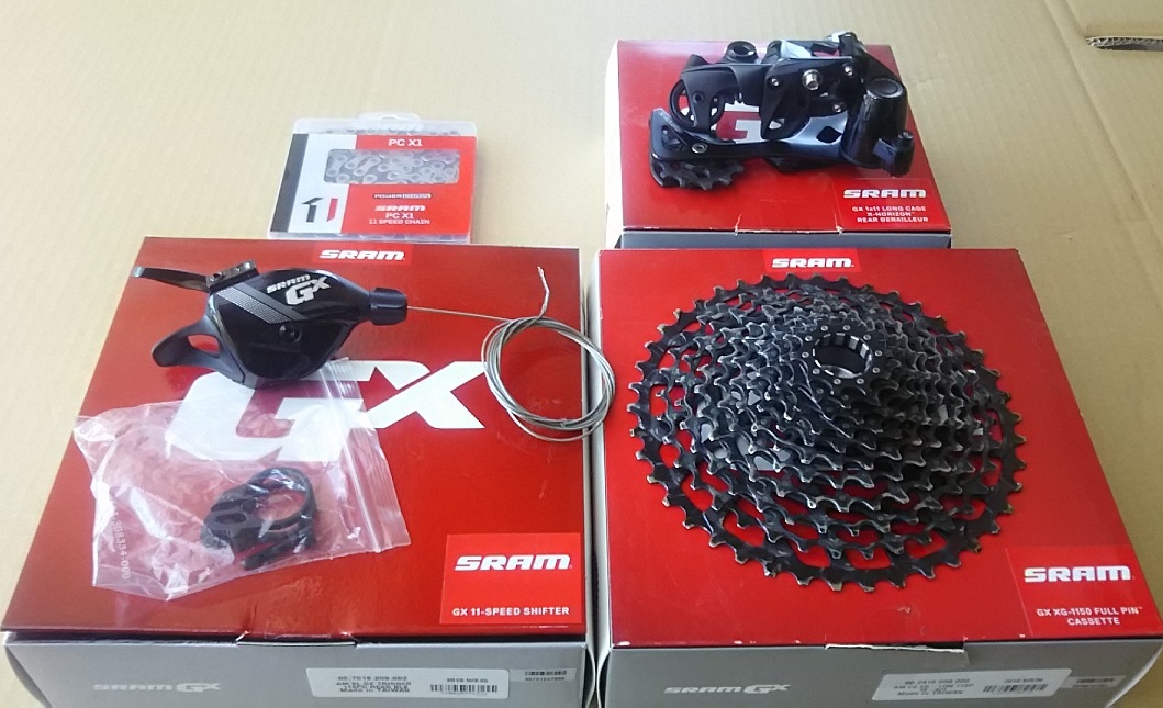 SRAM GX シフター、カセット、リアディレーラー、チェーン中古品